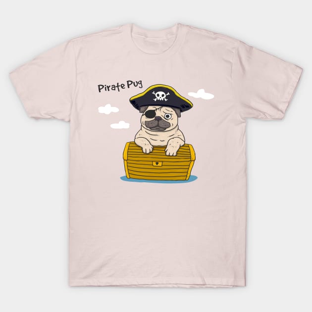 Cute pug T-Shirt by This is store